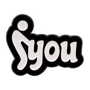 "F#CK YOU" OIL DRIPPED ENAMEL PIN LAPEL PIN BROOCH NWT